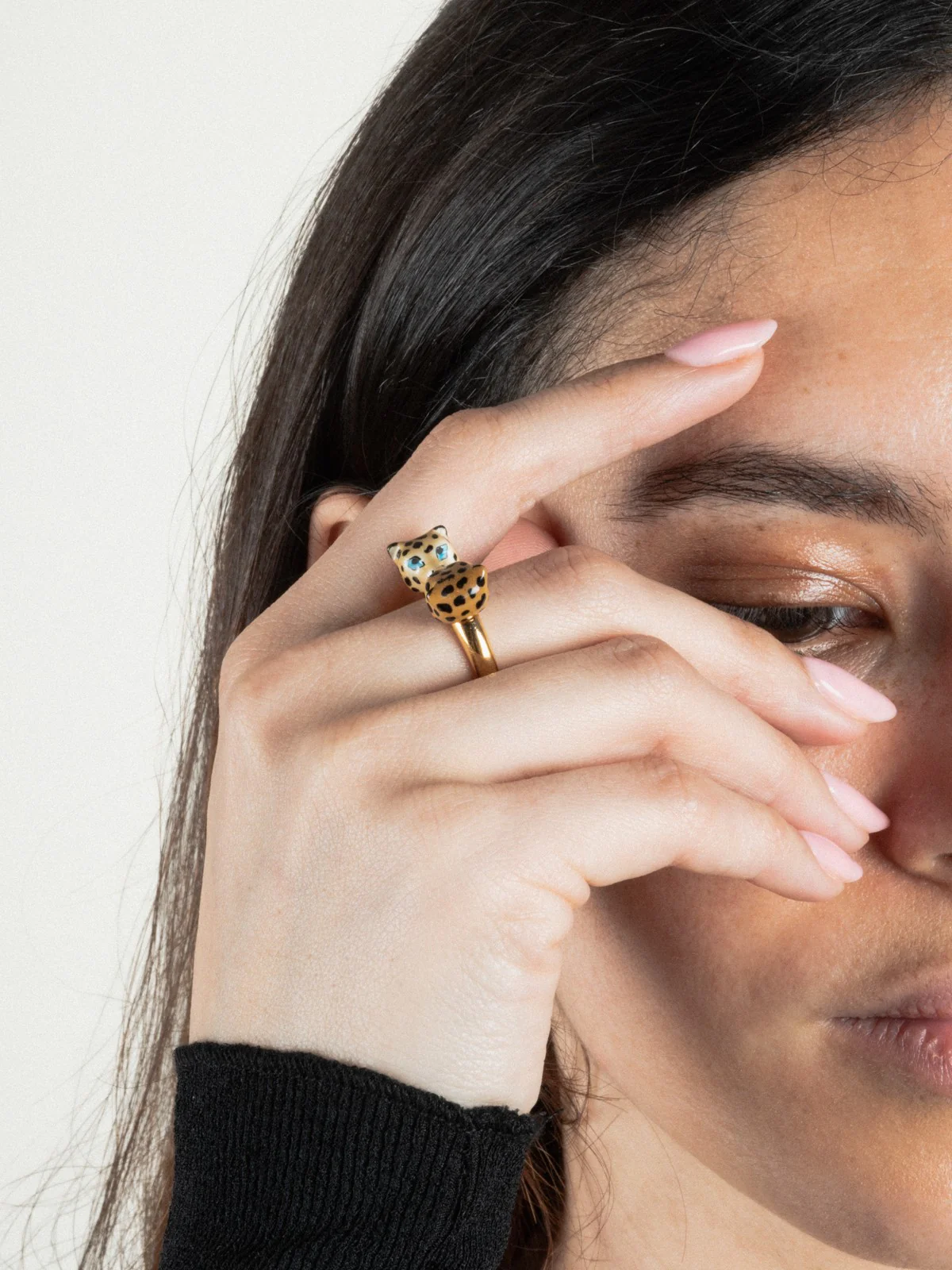 Bague FaceToFace léopard - Image 3