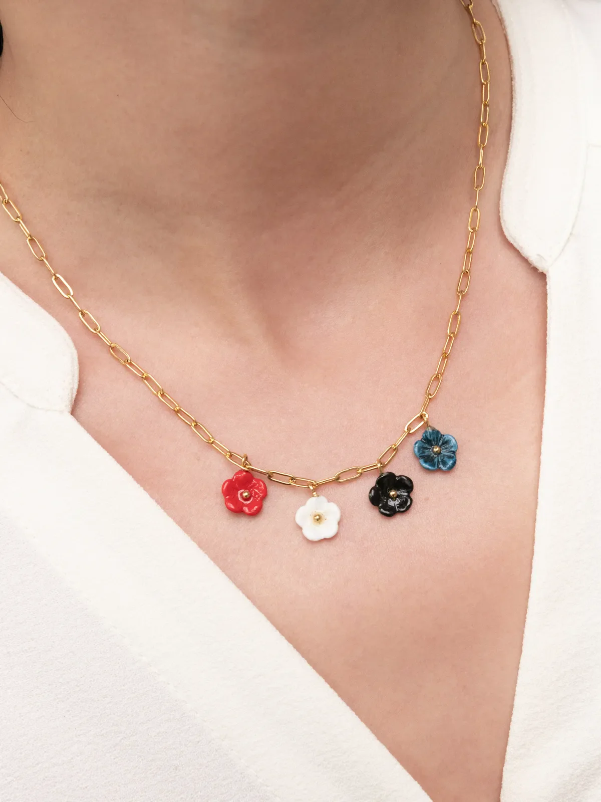 Collier fleurs - Image 3