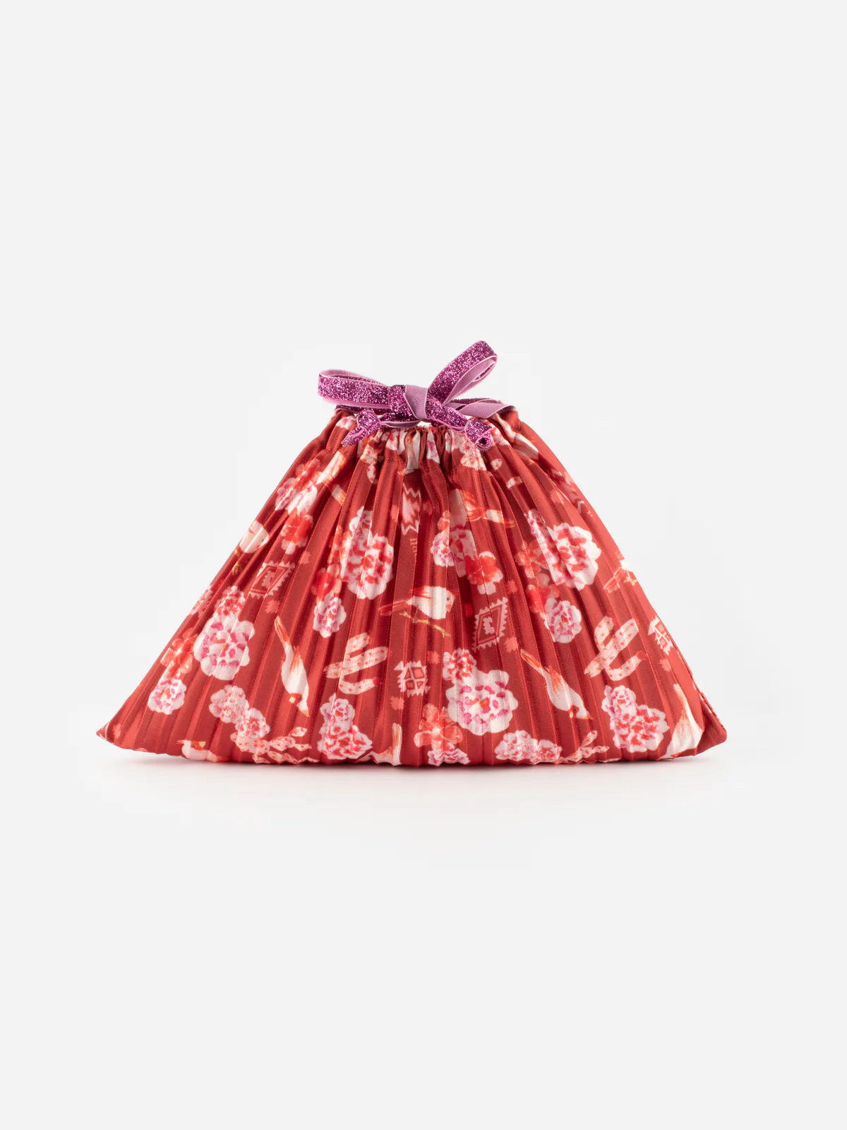 Pochette cadeau upcyclé rouge - Image 3