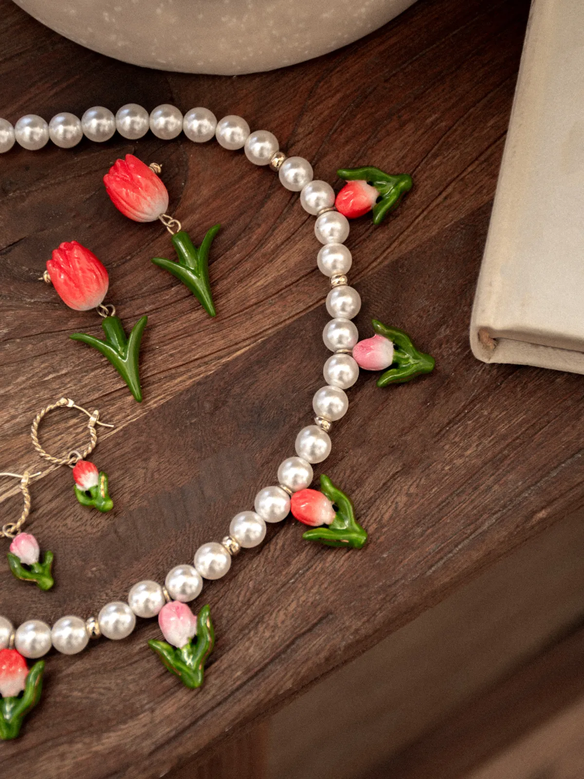 Boucles d’oreilles pendantes Tulipe - Image 4