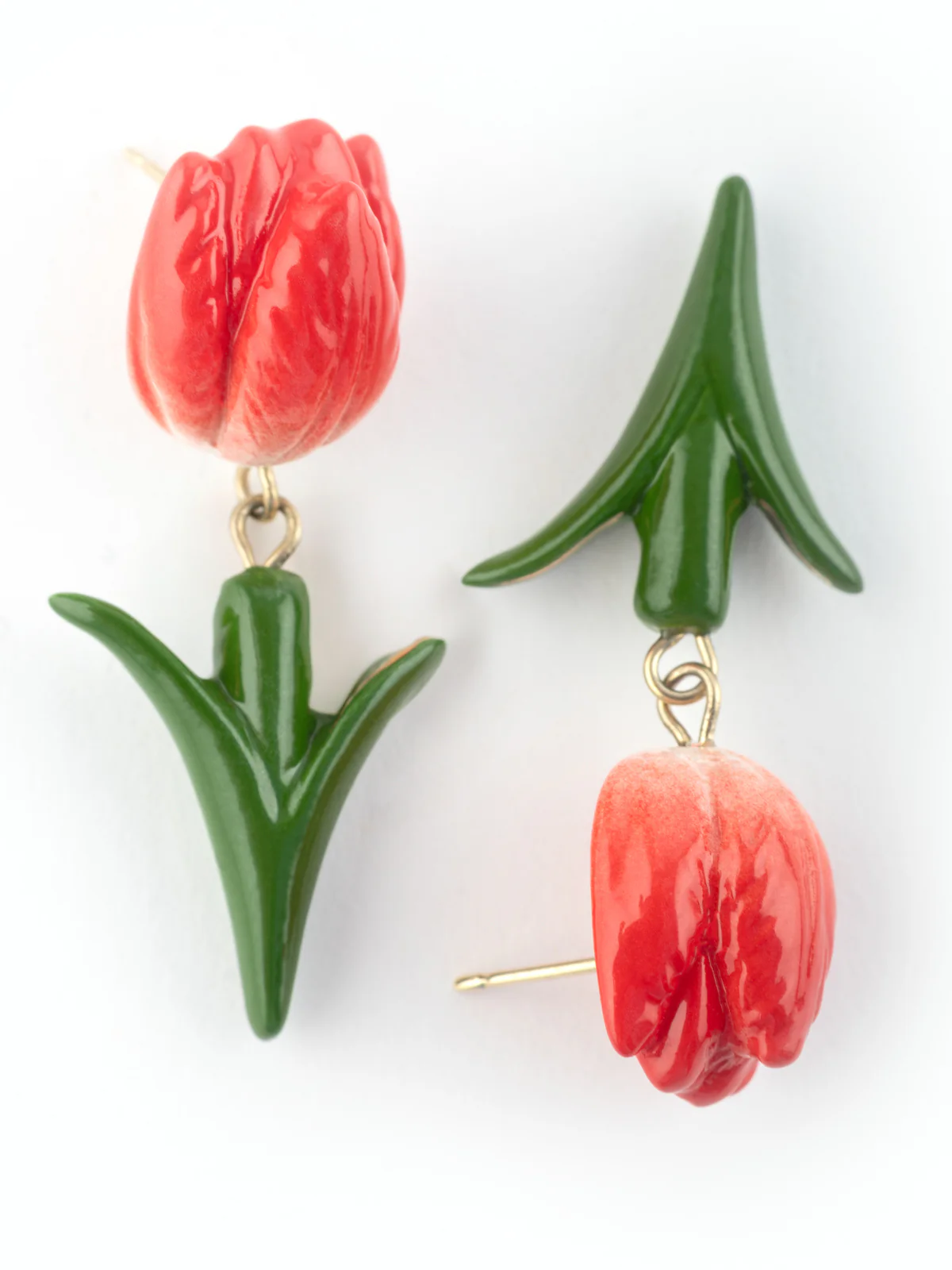 Boucles d’oreilles pendantes Tulipe - Image 5