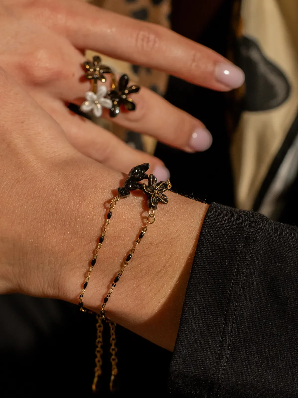 Bracelet perles et panthère - Image 3