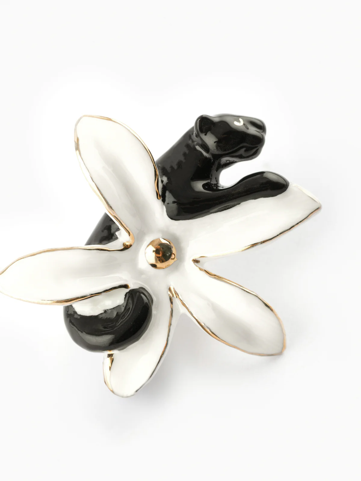 Pin's fleur d'Erine et panthère - Image 4